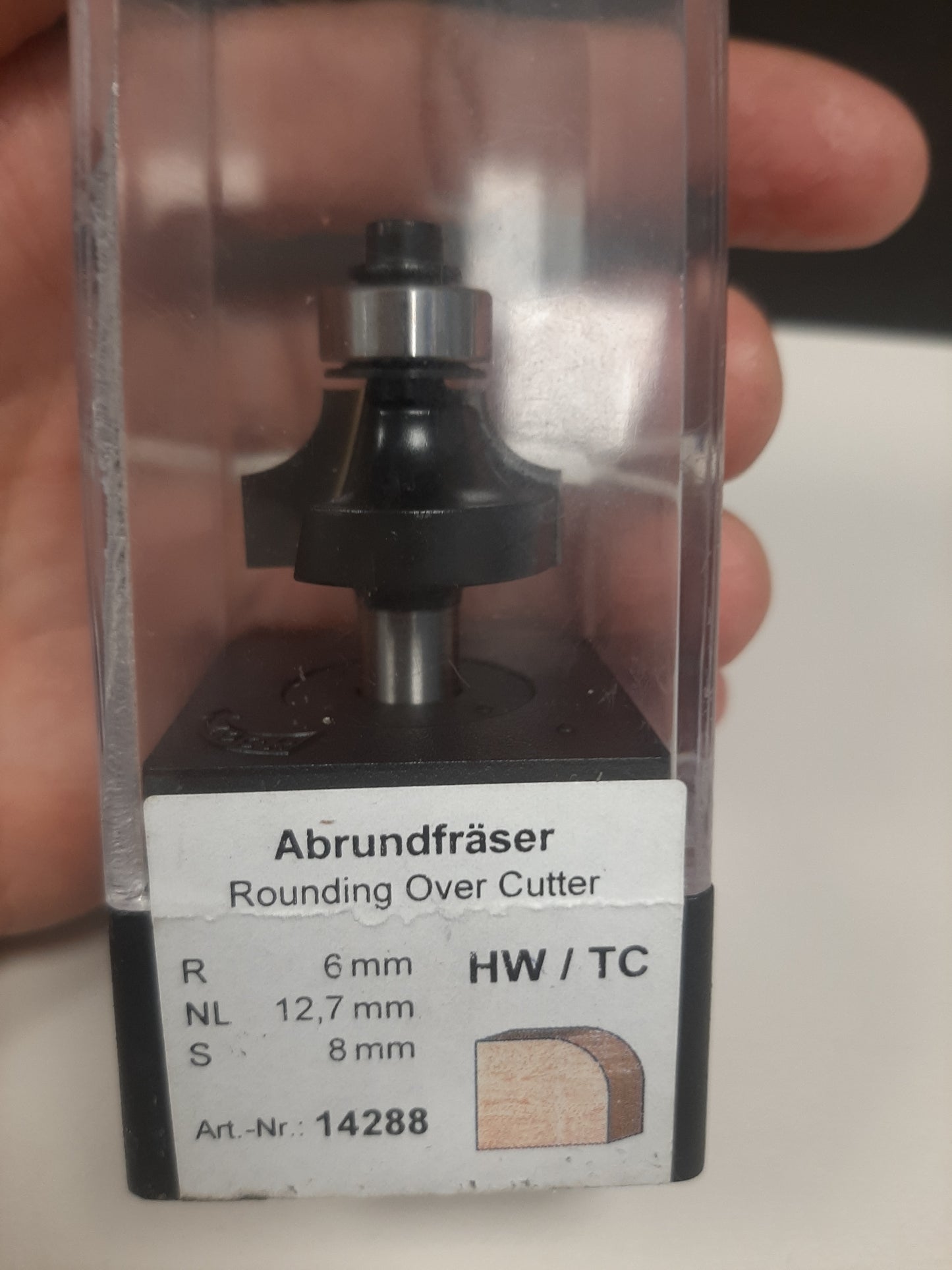 Abrundfräser S=8mm
