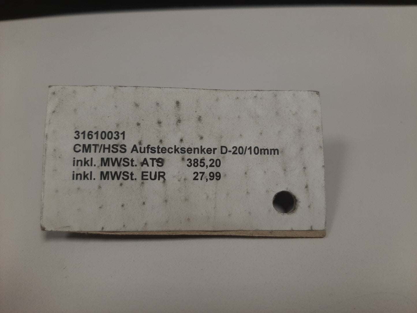 31610031 - HSS-Aufstecksenker Ø20/10mm