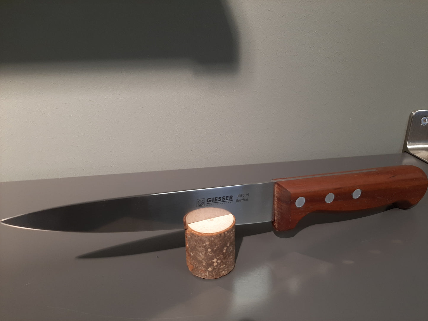 A3080 15 - Giesser Stechmesser mit Holzgriff