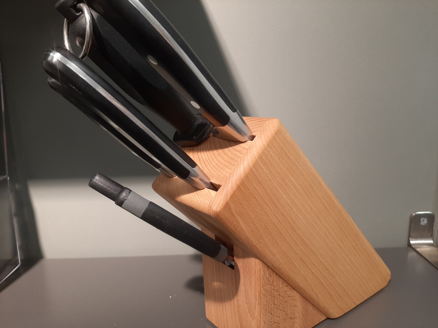 A9892 B5 BC - Messerblock BestCut, 5-tlg. bestückt, Buche