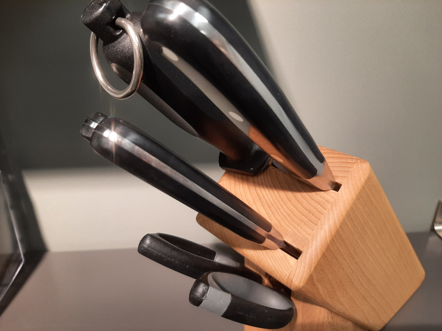 A9892 B5 BC - Messerblock BestCut, 5-tlg. bestückt, Buche