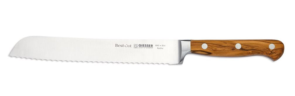 A8260 W 20 O - Giesser BestCut Brotmesser Olive