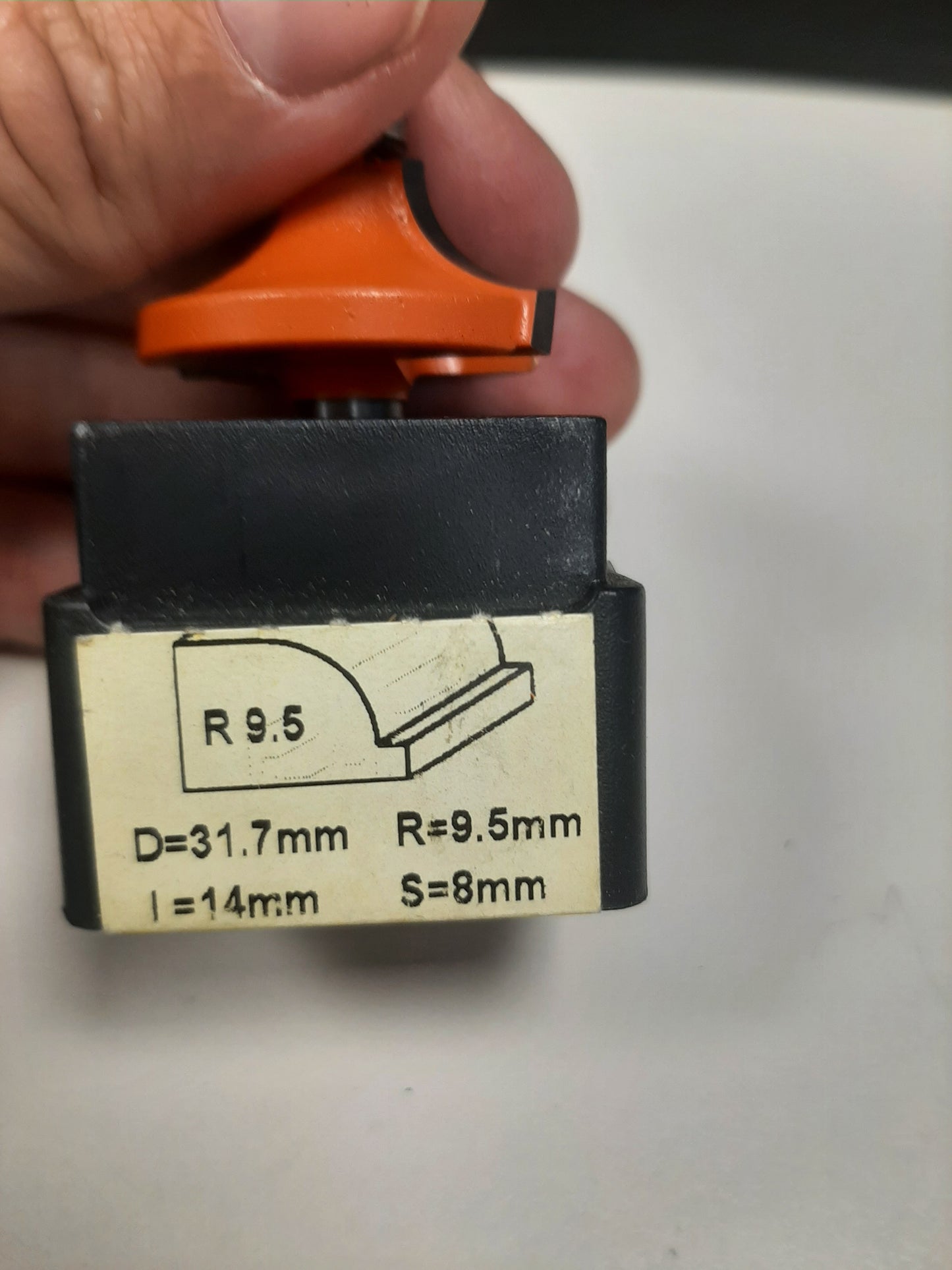 Viertelstabfräser S=8mm
