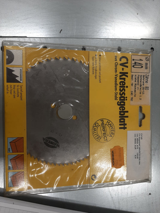 CV140 - CV-Kreissägeblatt Ø140 Z80 für Holz