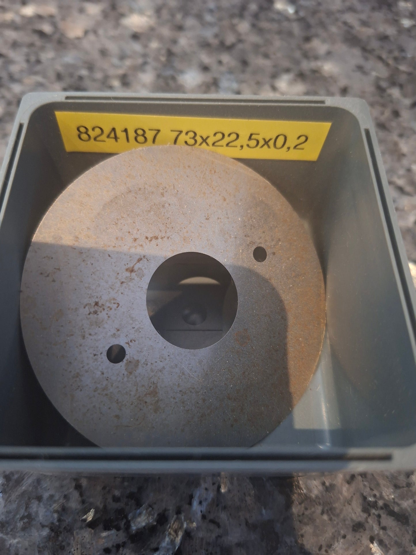 Zwischenringe für Fräser 73x22,5mm mit 2 Nebenlöchern