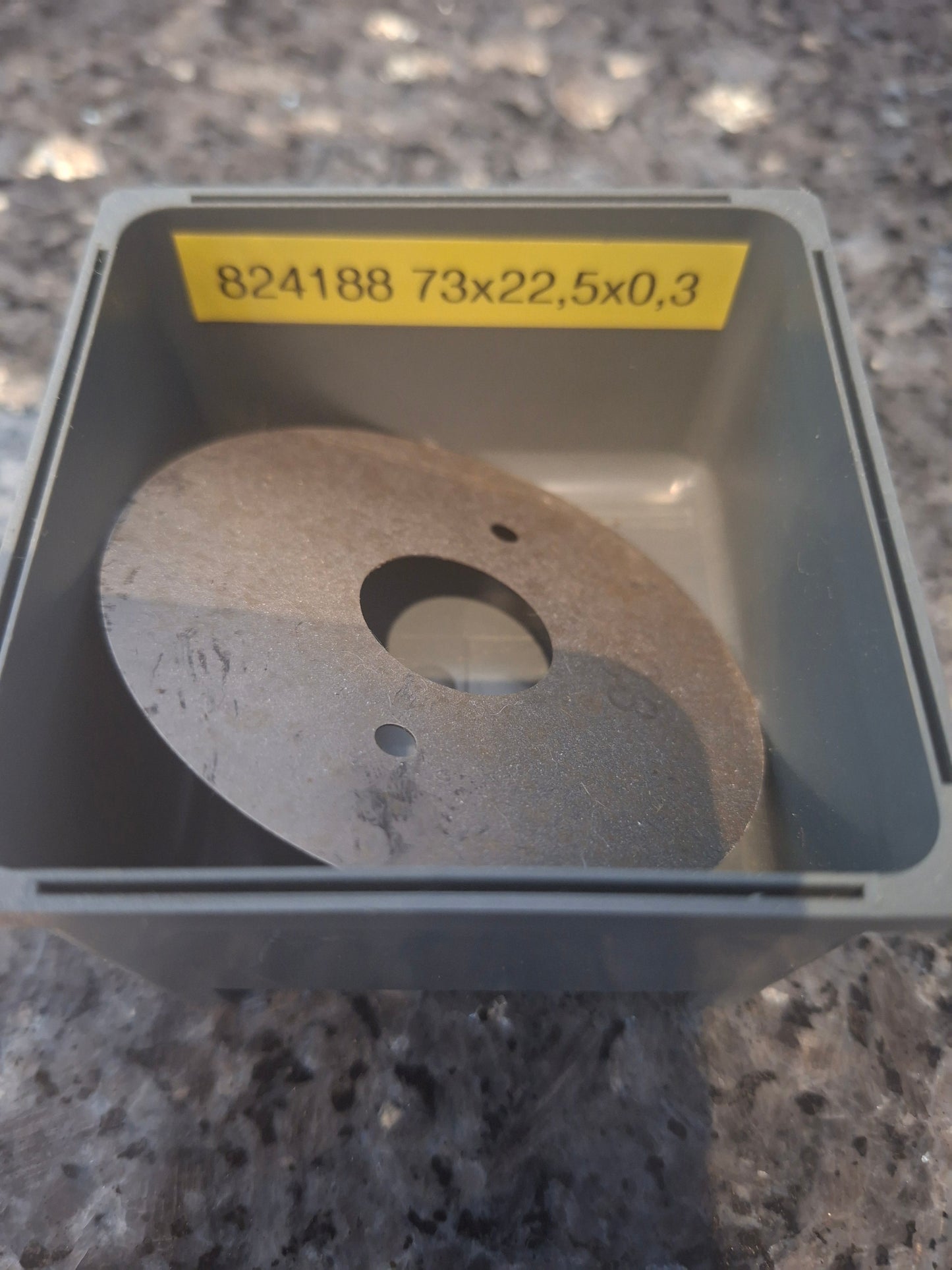 Zwischenringe für Fräser 73x22,5mm mit 2 Nebenlöchern